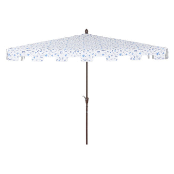 Sidney 9 ft. Classic MidCentury Rectangular Half Market Patio Umbrella